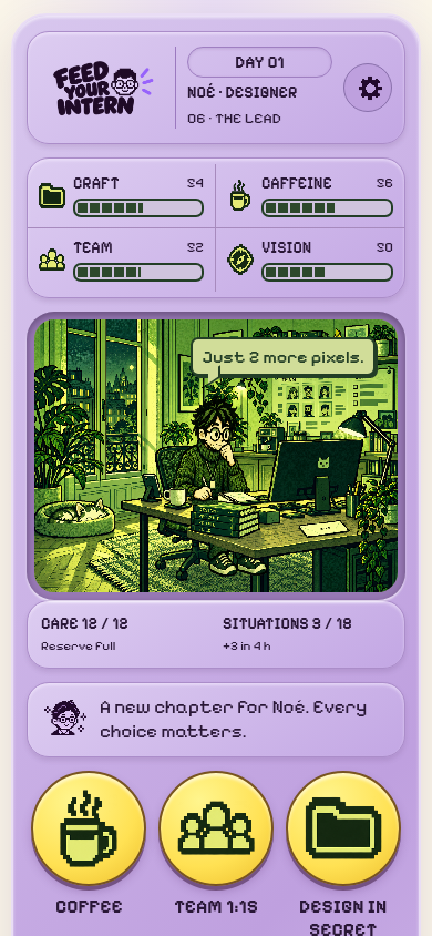 Game screenshot: lead