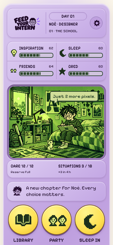 Game screenshot: school